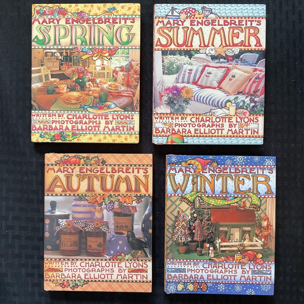 Mary Engelbreit's Four Seasons Book Set Charlotte Lyons Hardcover Craft Decor